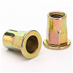 Flat Head Half Hexagon Body Rivet Nut