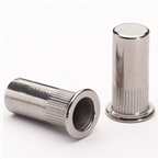 Flat Head Knurled Body Closed End Rivet Nut